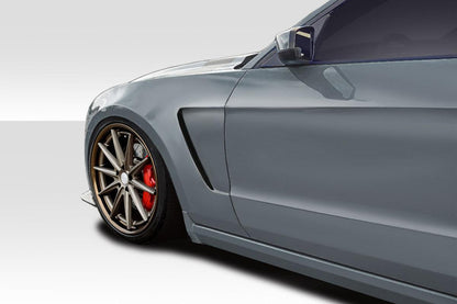 2010-2014 Ford Mustang GT350 V2 Look Front Fenders, Fiberglass - view 1