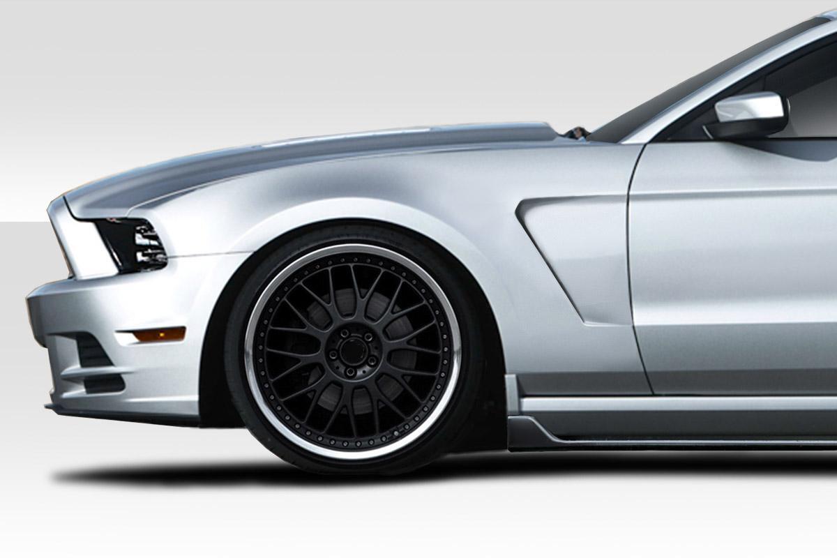 2010-2014 Ford Mustang GT350 V2 Look Front Fenders, Fiberglass - view 7