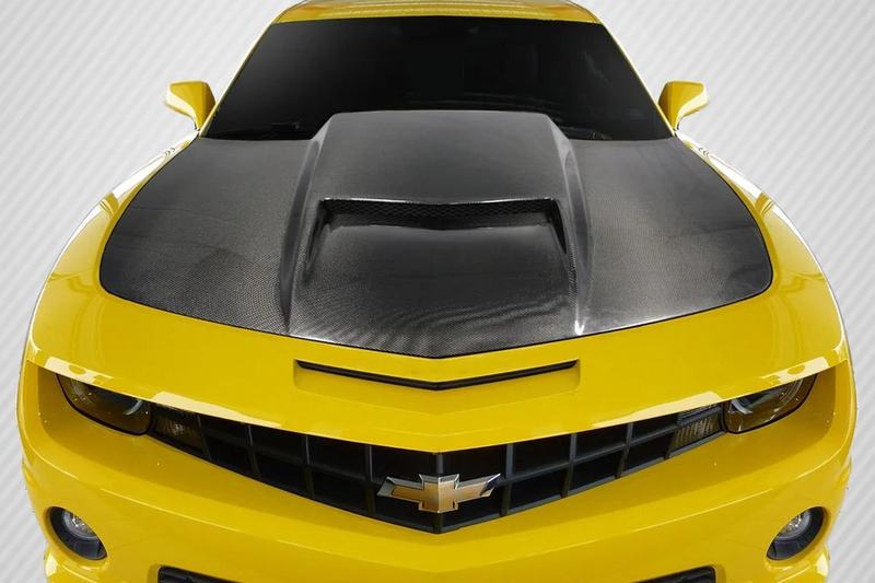 2010-2015 Chevrolet Camaro DriTech Viper Hood, Carbon Fiber - view 1