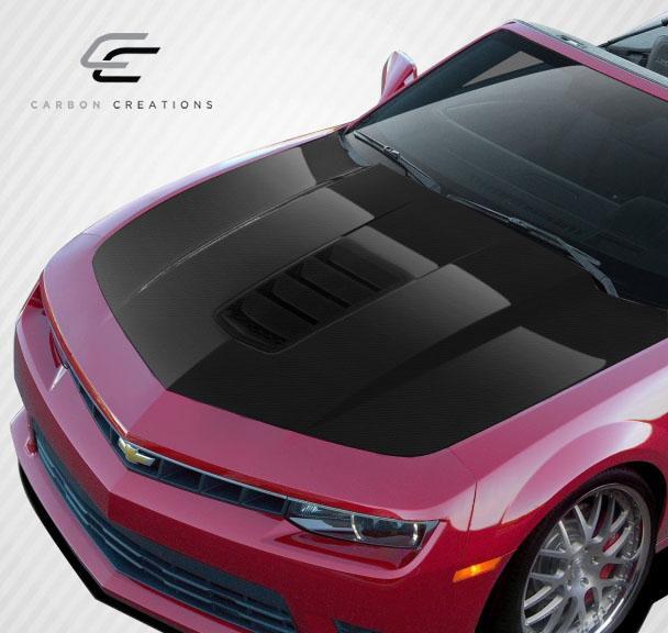 2010-2015 Chevrolet Camaro Dritech Z28 Look Hood, Carbon Fiber - view 3
