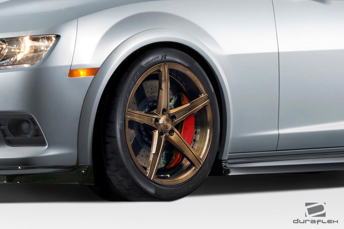 2010-2015 Chevrolet Camaro Z28 Look Front Fender Flares, Fiberglass - view 2
