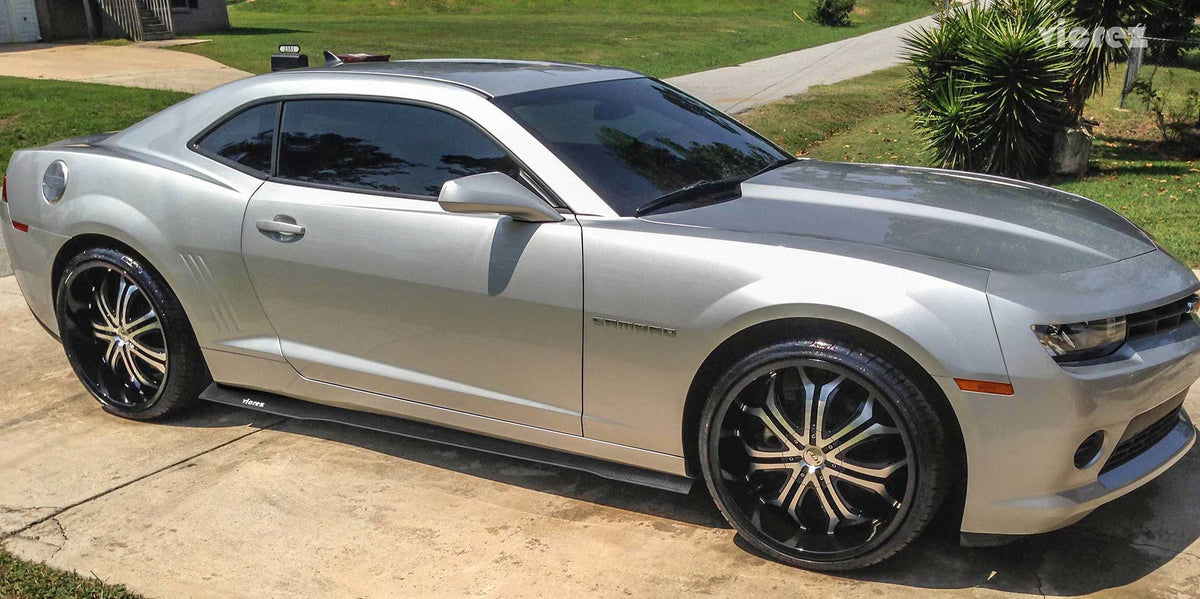 2010-2015 Chevrolet Camaro Side Skirt Splitters, ABS - view 2
