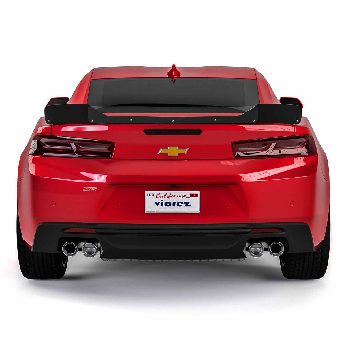 2010-2024 Chevrolet Camaro V2R Wicker Bill Add-On, Gloss Black - view 4
