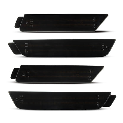 2010-2015 Chevrolet Camaro Smoked White LED Side Markers Set