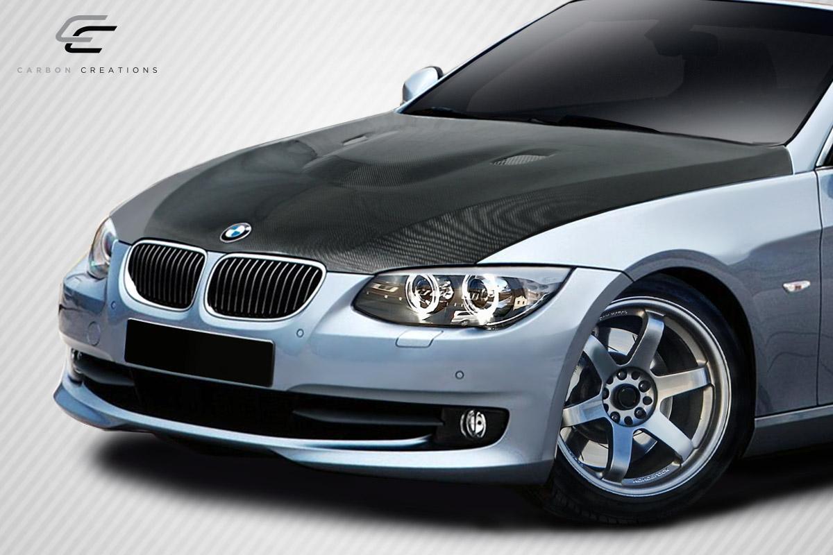 2011-2013 BMW 3 Series E92 2DR E93 Convertible M3 Look Hood, Carbon - view 2