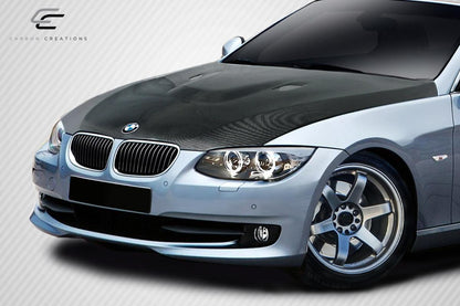 2011-2013 BMW 3 Series E92 2DR E93 Convertible M3 Look Hood, Carbon - view 2
