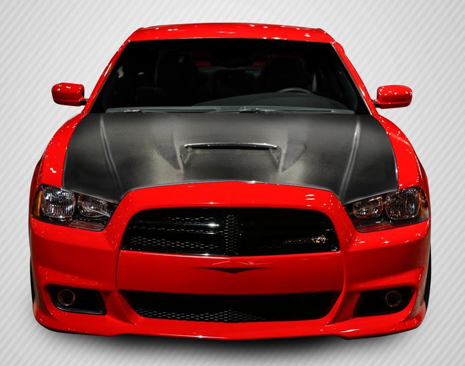 2011-2014 Dodge Charger DriTech SRT2 Hood, Carbon Fiber - view 1
