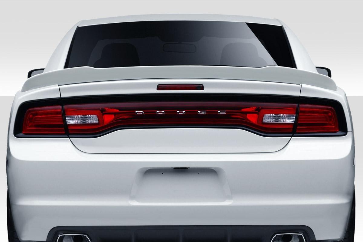 2011-2014 Dodge Charger Hellcat Look Wing Spoiler, Fiberglass - view 1