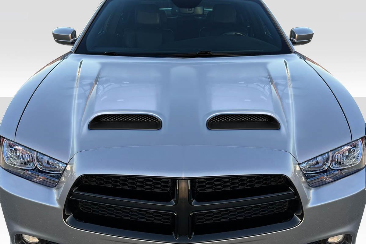 2011-2014 Dodge Charger Redeye Look Hood, Fiberglass - view 1