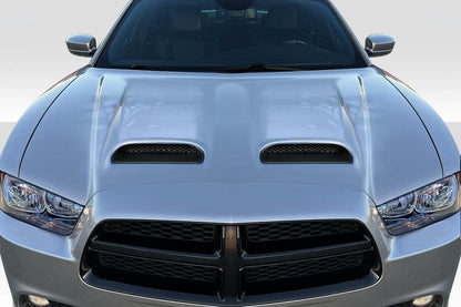2011-2014 Dodge Charger Redeye Look Hood, Fiberglass - view 1