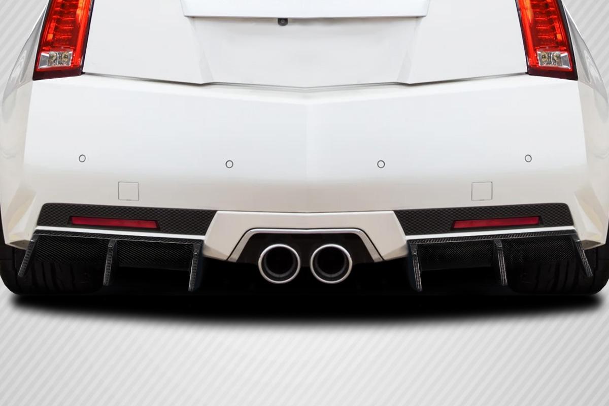 2011-2015 Cadillac CTS-V Coupe GT Tuning Rear Diffuser, Carbon Fiber - view 1