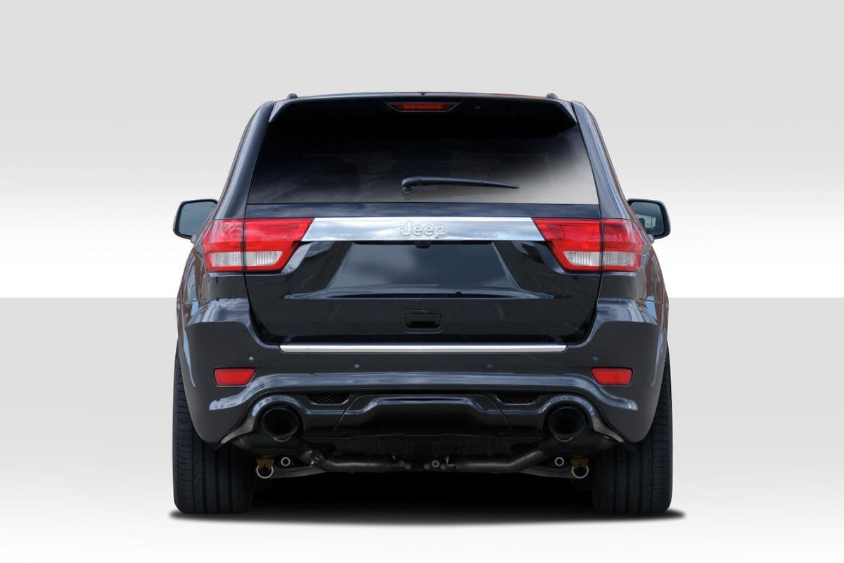 2011-2015 Jeep Grand Cherokee SRT Look Rear Bumper Cover, Fiberglass - view 1