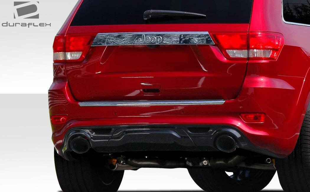 2011-2015 Jeep Grand Cherokee SRT Look Rear Bumper Cover, Fiberglass - view 2