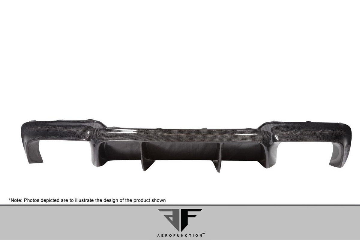 2011-2016 BMW M5 F10 Carbon AF-1 Rear Diffuser, Carbon Fiber - view 2