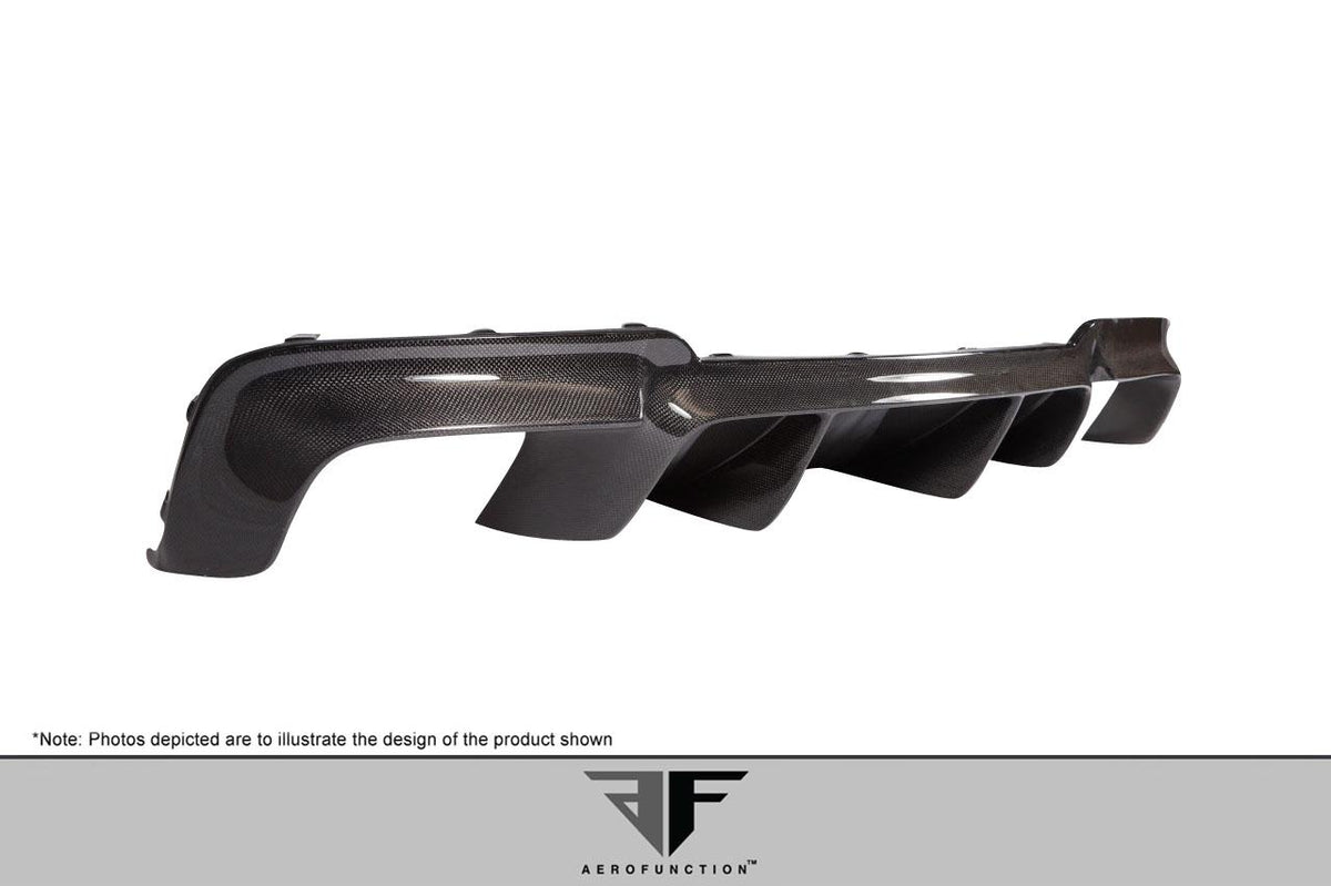 2011-2016 BMW M5 F10 Carbon AF-1 Rear Diffuser, Carbon Fiber - view 3