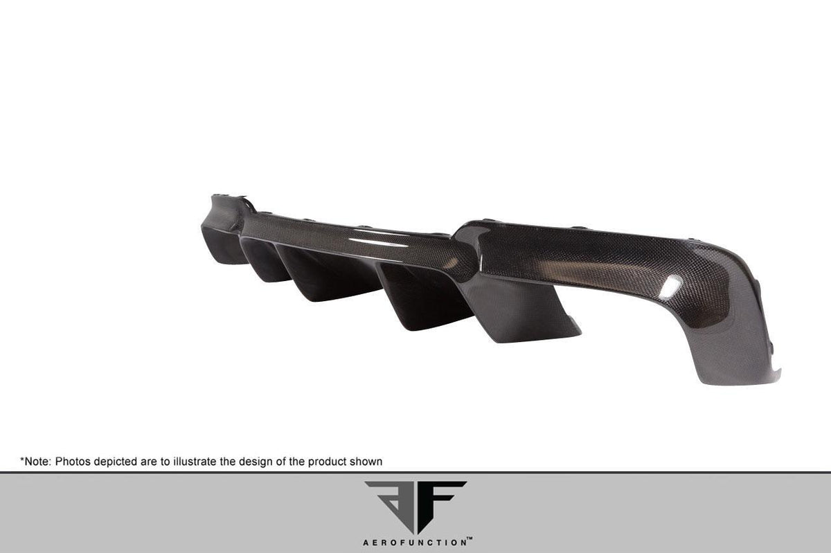2011-2016 BMW M5 F10 Carbon AF-1 Rear Diffuser, Carbon Fiber - view 4
