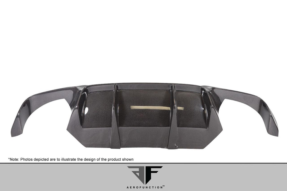 2011-2016 BMW M5 F10 Carbon AF-1 Rear Diffuser, Carbon Fiber - view 6