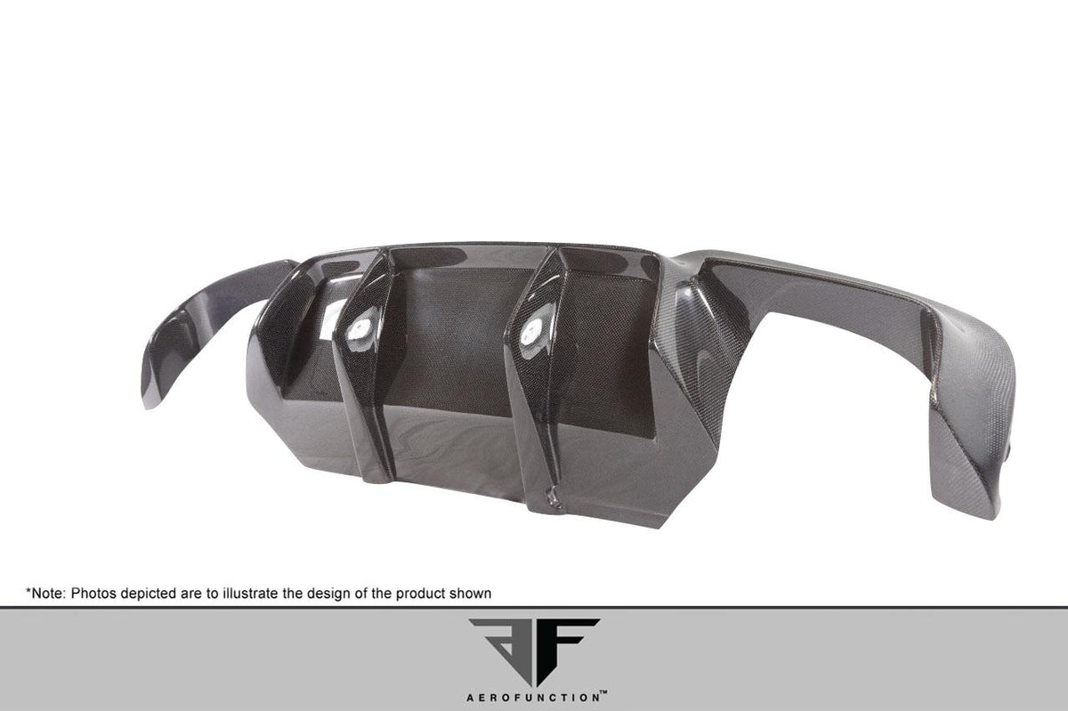 2011-2016 BMW M5 F10 Carbon AF-1 Rear Diffuser, Carbon Fiber - view 7