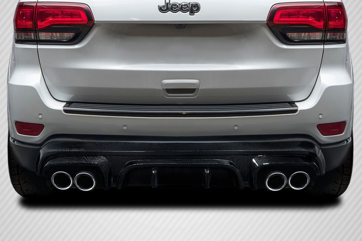 2011-2022 Jeep Grand Cherokee Gamma Rear Diffuser, Carbon Fiber - view 1