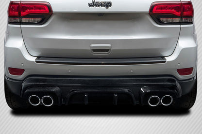 2011-2022 Jeep Grand Cherokee Gamma Rear Diffuser, Carbon Fiber - view 1