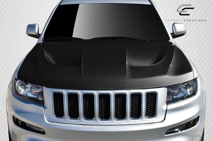 2011-2022 Jeep Grand Cherokee SRT8 Look Hood, Carbon Fiber - view 2