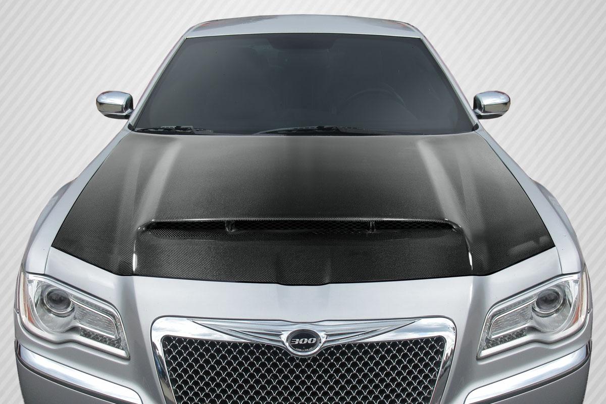 2011-2023 Chrysler 300 300C Demon Look Hood, Carbon Fiber - view 1