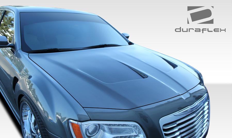 2011-2023 Chrysler 300 Brizio Hood, Fiberglass - view 3