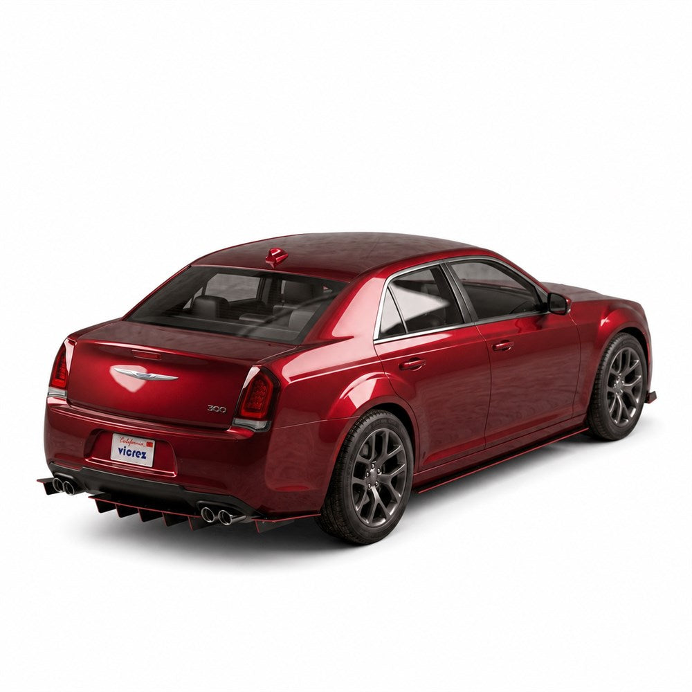 2011-2023 Chrysler 300 Jesky VR5 Rear Diffuser, ABS - view 2