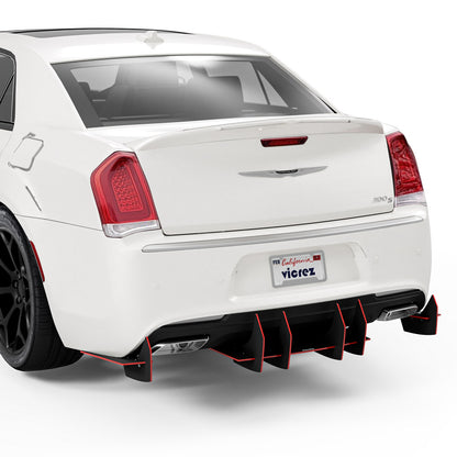 2011-2023 Chrysler 300 LV2 Rear Diffuser, Textured Black - view 2