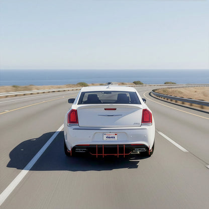 2011-2023 Chrysler 300 LV2 Rear Diffuser, Textured Black - view 5