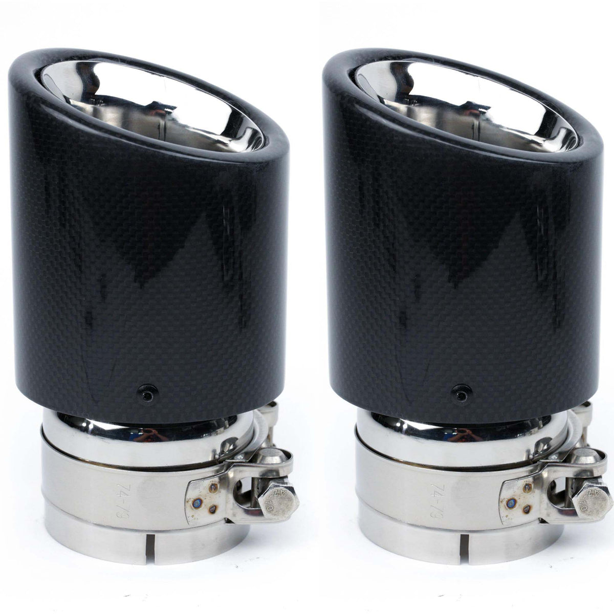 2011-2023 Dodge Charger Single 4" Exhaust Tips, Carbon Fiber - view 6