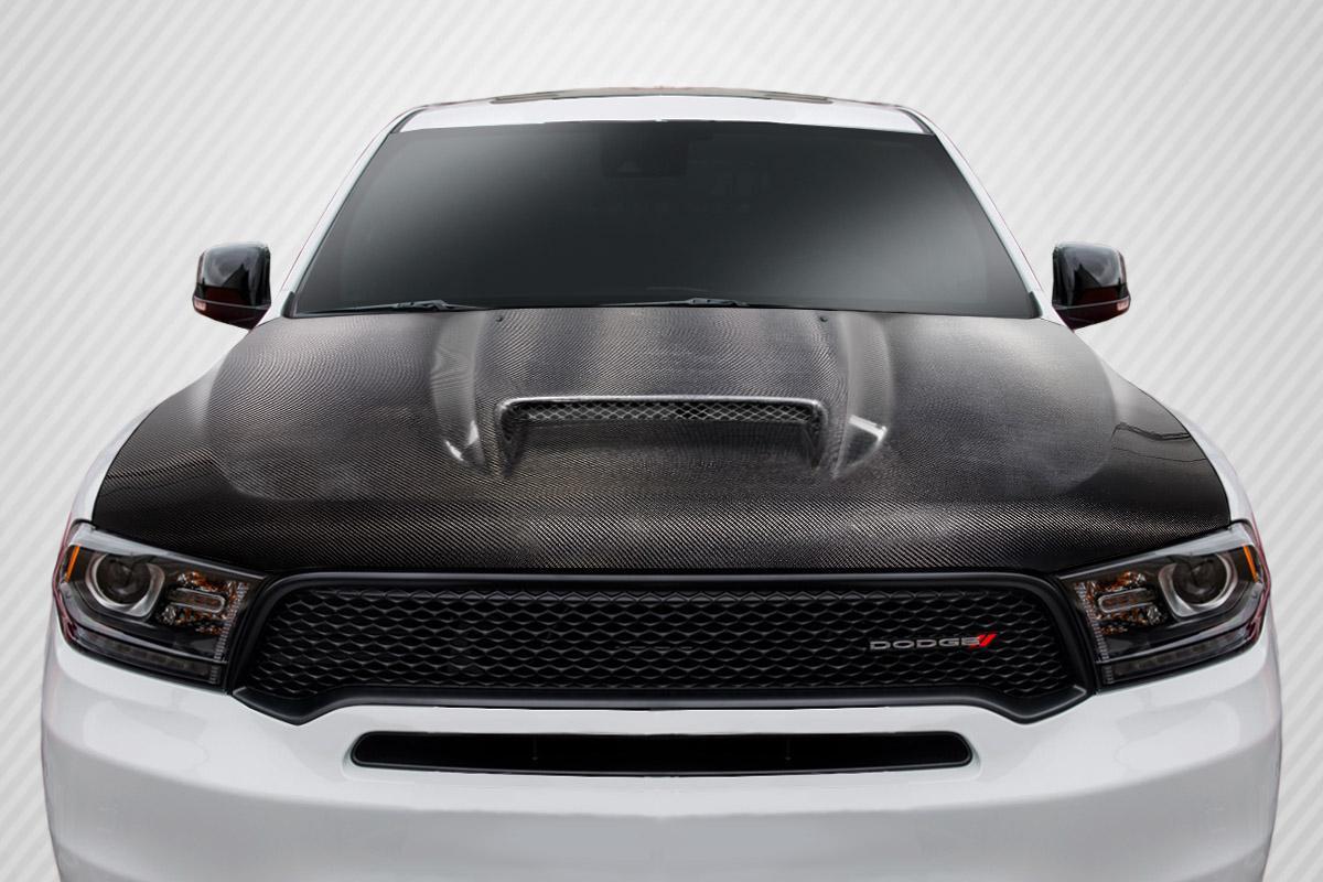 2011-2026 Dodge Durango SRT Look Hood, Carbon Fiber - view 1
