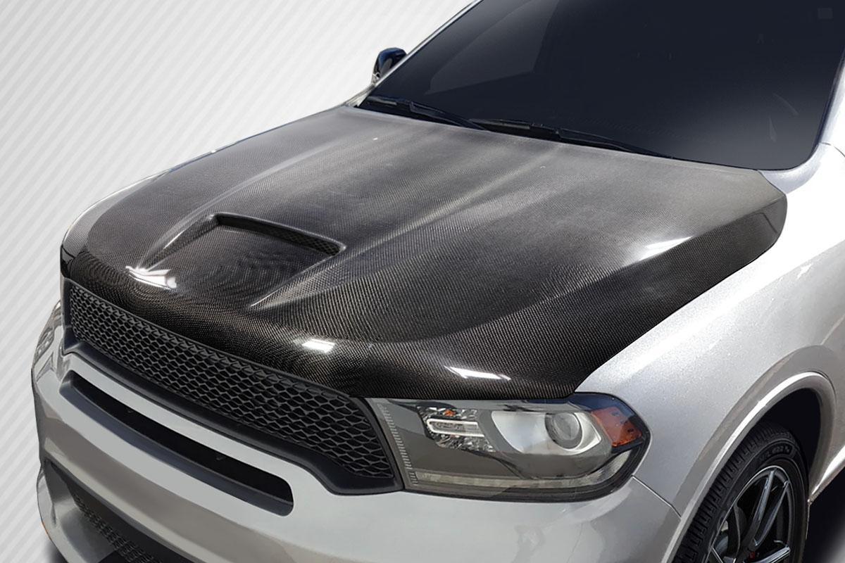 2011-2026 Dodge Durango SRT Look Hood, Carbon Fiber - view 2
