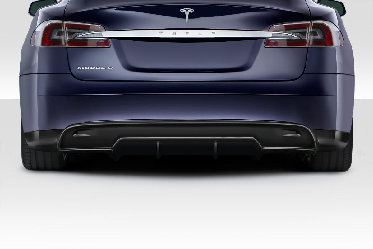 2012-2015 Tesla Model S Energon Rear Diffuser, Fiberglass - view 1