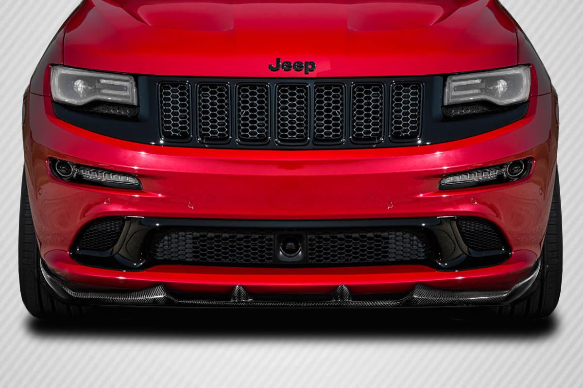 2012-2016 Jeep Grand Cherokee SRT8 Trackmaster Front Lip, Carbon Fiber - view 1