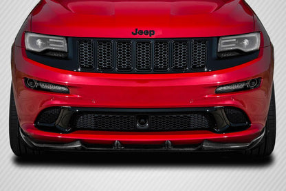2012-2016 Jeep Grand Cherokee SRT8 Trackmaster Front Lip, Carbon Fiber - view 1