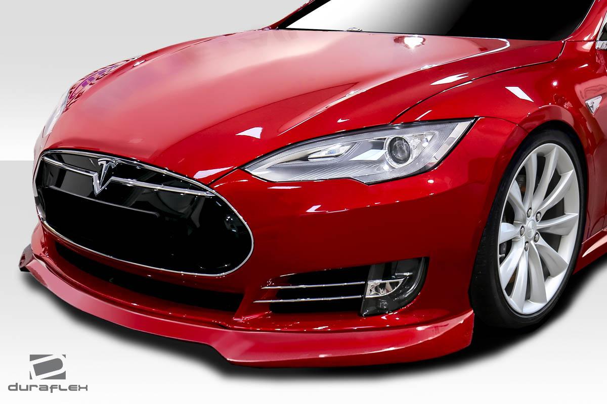 2012-2016 Tesla Model S UTech Front Lip Spoiler, Fiberglass - view 2