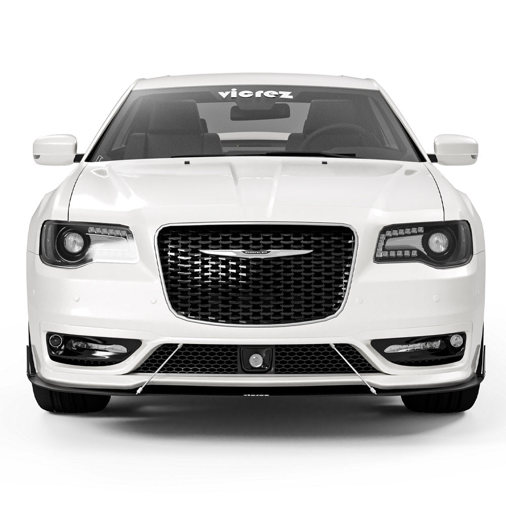 2012-2023 Chrysler 300 SRT Replacement Front Bumper With Fog Lamp & DRL (With Sensor Hole/Without Trailer Cover)