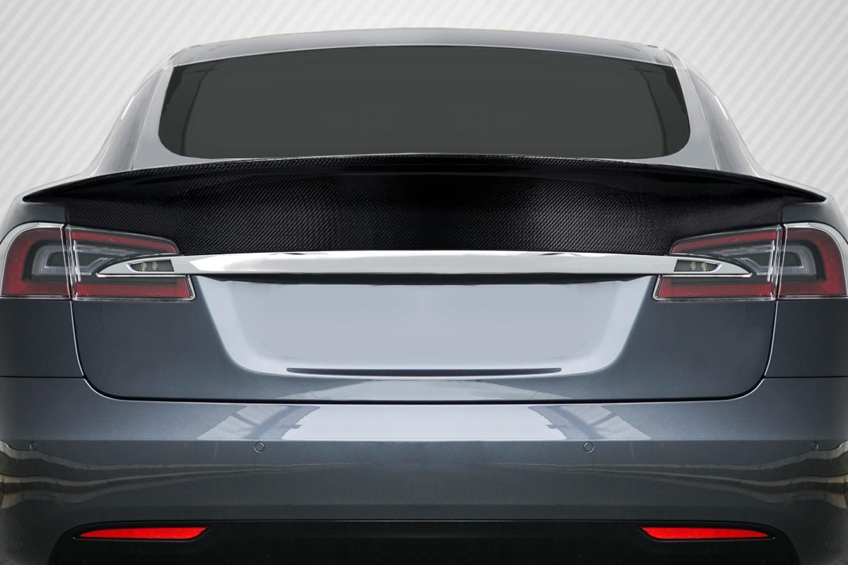 2012-2023 Tesla Model S Elixir Rear Wing Spoiler, Carbon Fiber - view 1