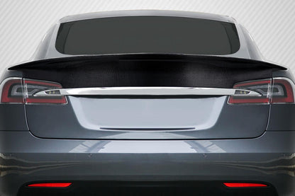 2012-2023 Tesla Model S Elixir Rear Wing Spoiler, Carbon Fiber - view 1