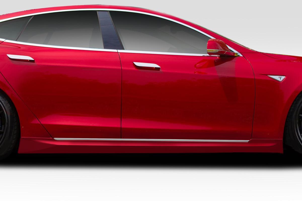 2012-2023 Tesla Model S UTech Side Skirts, Fiberglass - view 1