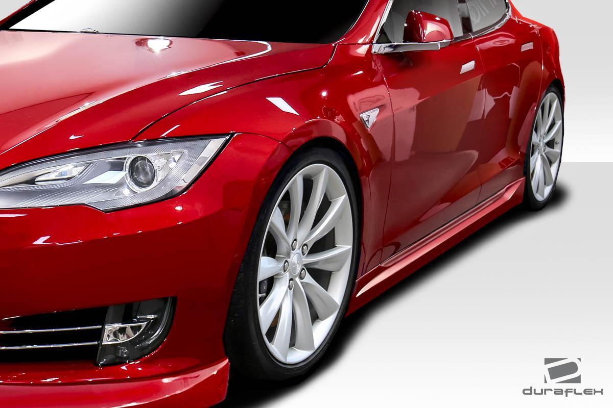 2012-2023 Tesla Model S UTech Side Skirts, Fiberglass - view 2