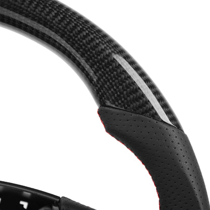 2012-2013 Corvette C6 Carbon Fiber Steering Wheel w/o Paddle Shifter Holes Core Pre Manufactured