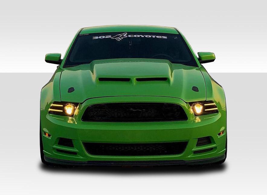 2013-2014 Ford Mustang / 2010-2014 Mustang GT500 CVX Version 2 Hood - view 1