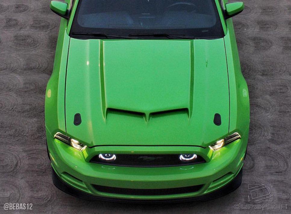 2013-2014 Ford Mustang / 2010-2014 Mustang GT500 CVX Version 2 Hood - view 3