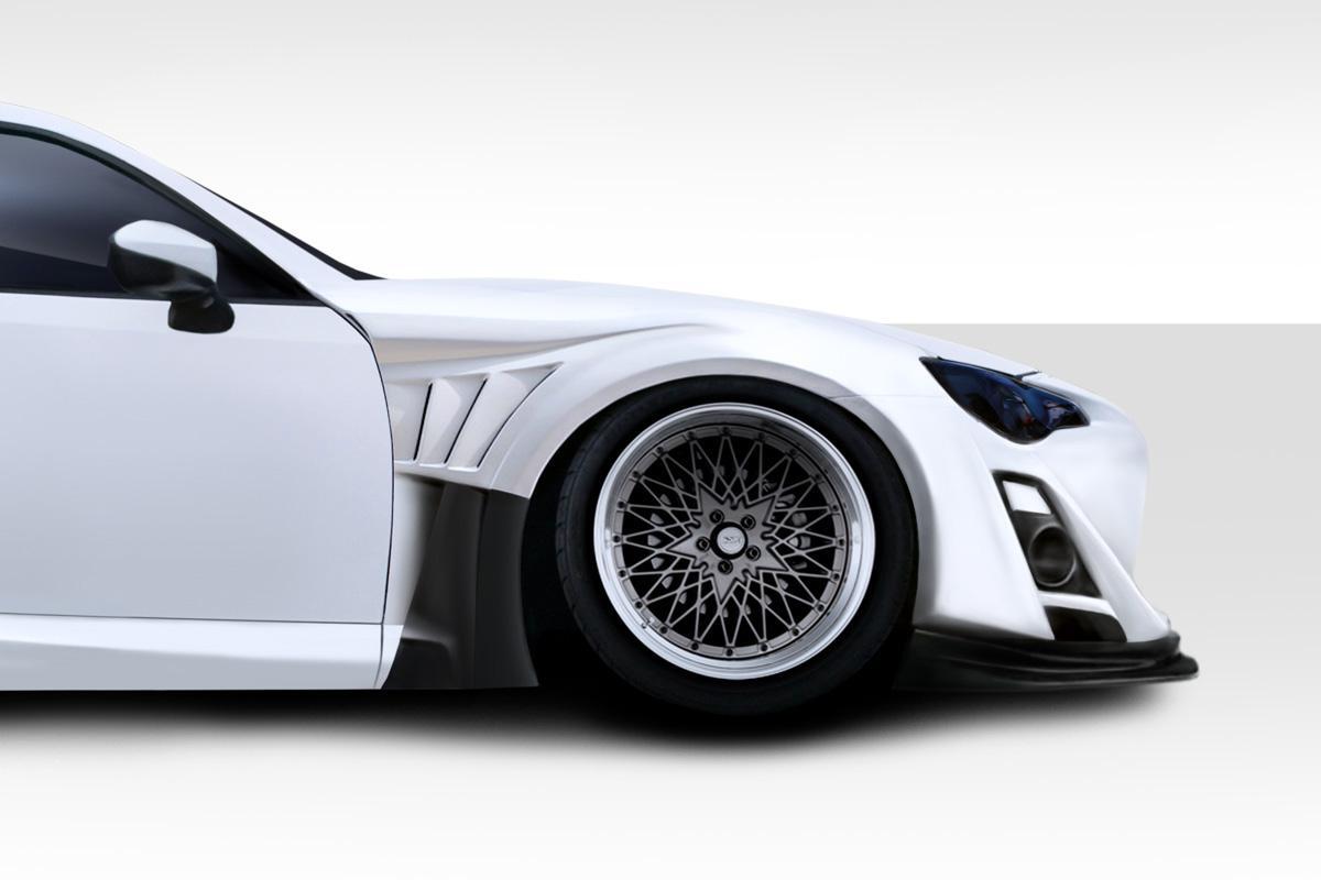 2013-2020 Scion FR-S VR-S Wide Body Front Fenders (+50mm), Fiberglass - view 1