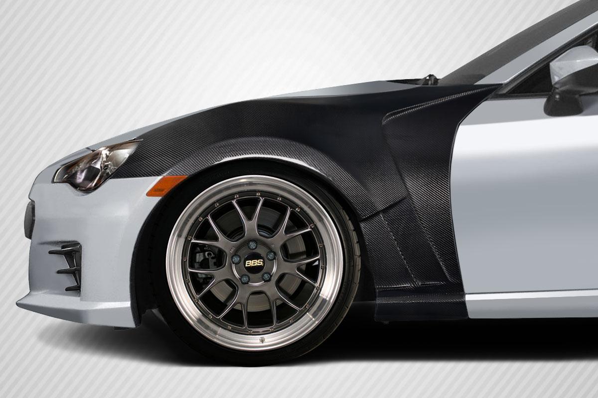 2013-2020 Scion FR-S Toyota 86 Subaru BRZ AMS Front Fenders, Carbon - view 1