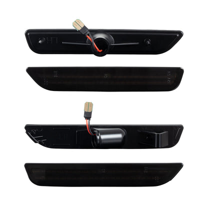 2013 Mustang White LED Smoked Side Markers