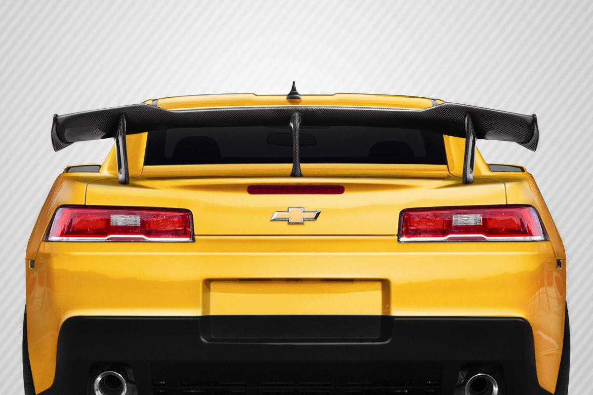 2014-2015 Chevrolet Camaro ZL1 V2 Look Wing Spoiler, Carbon Fiber - view 1