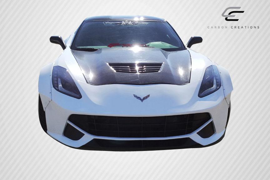 2014-2019 Chevrolet Corvette C7 DriTech Z06 Look Hood, Carbon Fiber - view 3